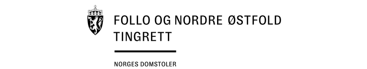 Follo og Nordre Østfold tingrett logo