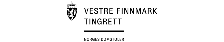 Vestre Finnmark tingrett logo