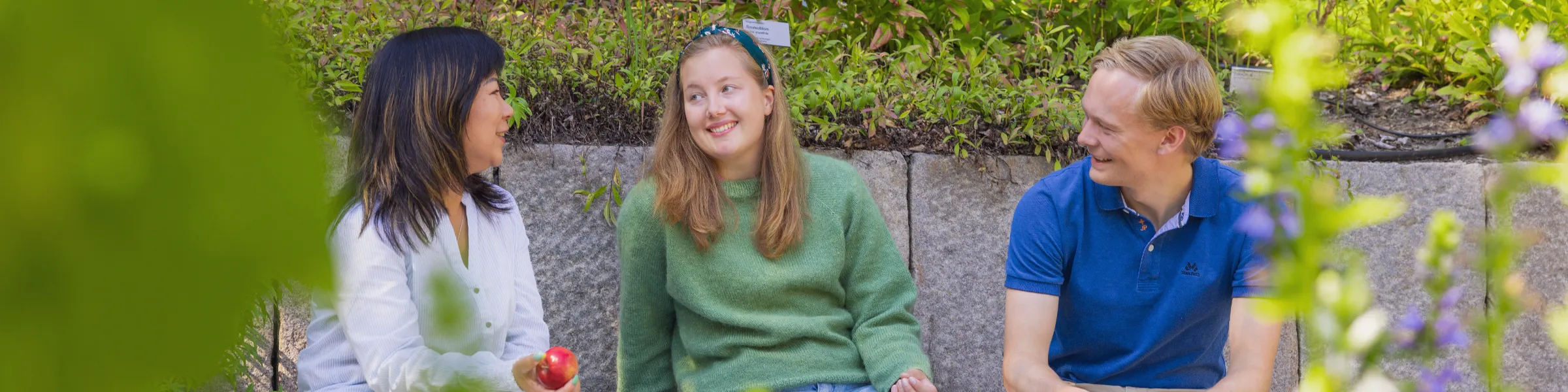 UiO - Ansatte som prater sammen ute