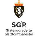 Statens graderte plattformtjenester (SGP) logo