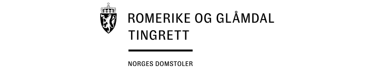 Romerike og Glåmdal tingrett logo